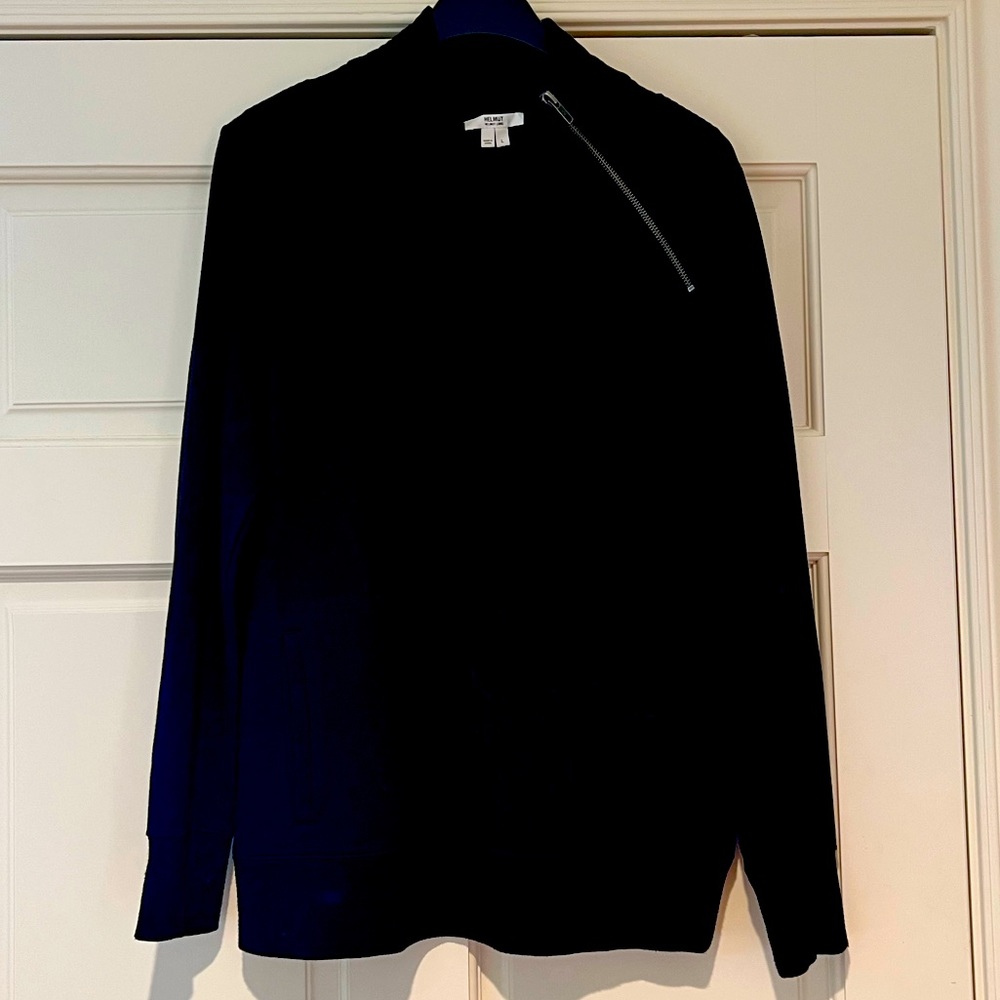 Helmut Lang - Black Zip Neck Sweatshirt - SUPER SOFT- PERFECT CONDITION 🖤🖤